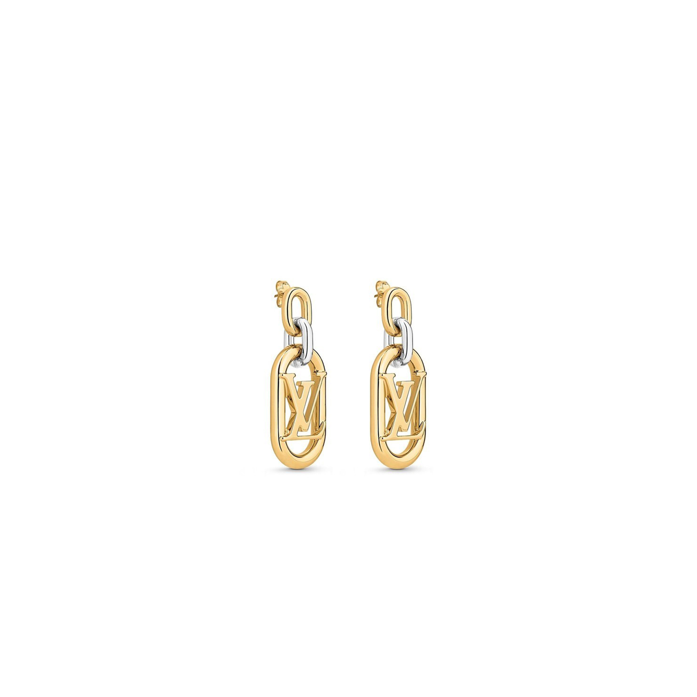 LOUIS VUITTON EVERYDAY CHAIN LV EARRINGS M00603